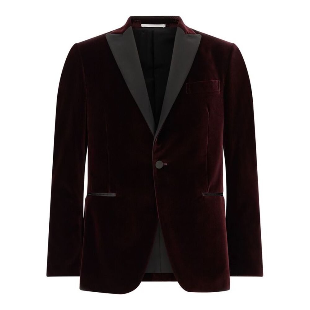 Pal Zileri Bordeaux Cotton Men's Blazer